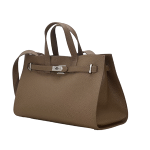 tote bag genuine cowhide sewn single handle single shoulder strap new women's bag with exquisite hardware accessories new special shape design handle shoulder dual purpose bag