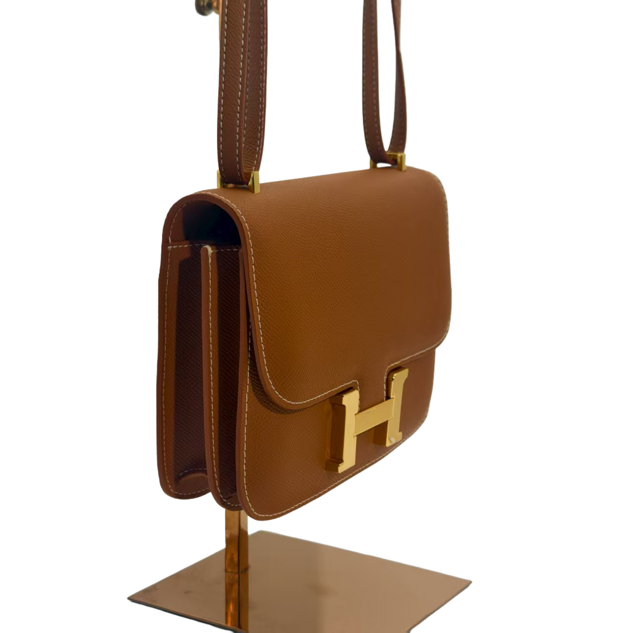 constance size 19 brown genuine leather epson texture women's shoulder crossbody bag super textured metal buckle small and exquisite design to meet the women's daily travel to attend parties and weekend dates first choice match constance size 19 brown genuine leather epson texture women's shoulder crossbody bag super textured metal buckle small and exquisite design to meet the women's daily travel to attend parties and weekend dates first choice match