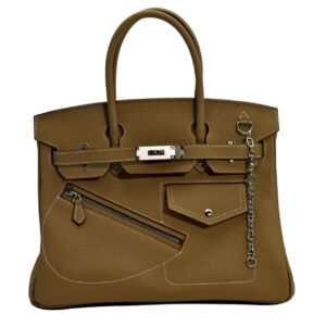 birkin bag size 30, black genuine cowhide hand stitched hac design women's handbag with full bag super textured hardware metal accessories, multifunctional and versatile, suitable for women's daily travel, commuting to important business events, is your first choice for travel no logo