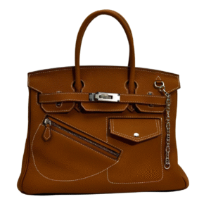 birkin bag size 30, black genuine cowhide hand stitched hac design women's handbag with full bag super textured hardware metal accessories, multifunctional and versatile, suitable for women's daily travel, commuting to important business events, is your first choice for travel no logo