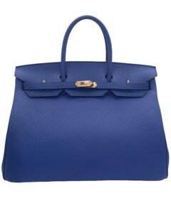 genuine cowhide brikin bag size 40 black with silver buckle, hand sewn double handle tote bag with classic togo texture and exquisite hardware. large size and large capacity, the first choice for mature business women for work, commuting and weekend travel