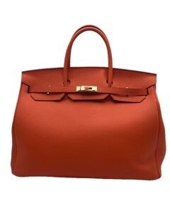 genuine cowhide brikin bag size 40 black with silver buckle, hand sewn double handle tote bag with classic togo texture and exquisite hardware. large size and large capacity, the first choice for mature business women for work, commuting and weekend travel