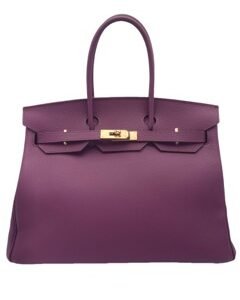 genuine cowhide brikin bag size 40 khaki color with silver buckle, hand sewn double handle tote bag with classic togo texture and exquisite hardware. large size and large capacity, the first choice for mature business women for work, commuting and weekend travel.